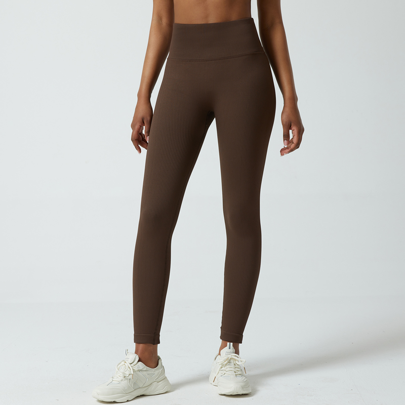 High Waist Yoga Pants with Breathable Mesh Panels