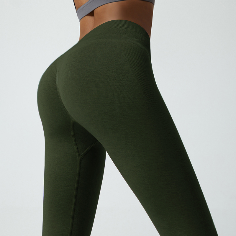 Middle Waist Yoga Leggings with Tummy Smoothing
