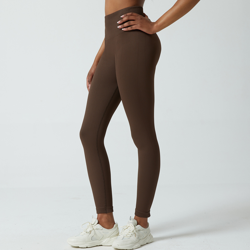 High Waist Yoga Pants with Breathable Mesh Panels