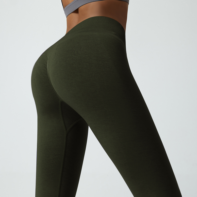 Middle Waist Yoga Leggings with Tummy Smoothing