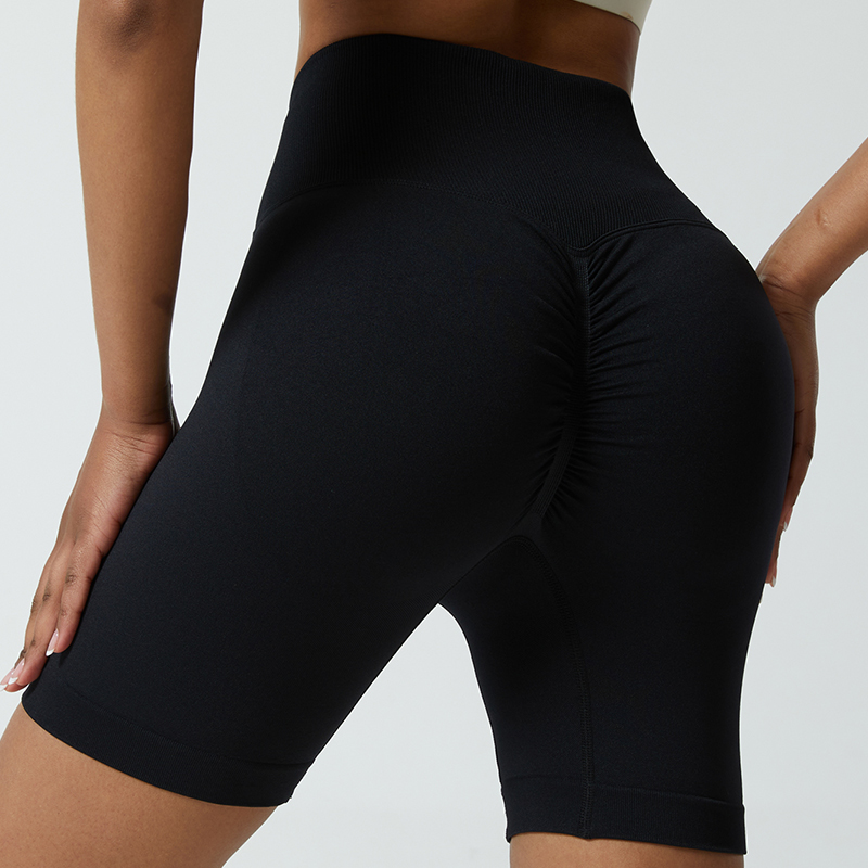 Breathable Yoga Shorts with Moisture-Wicking Fabric