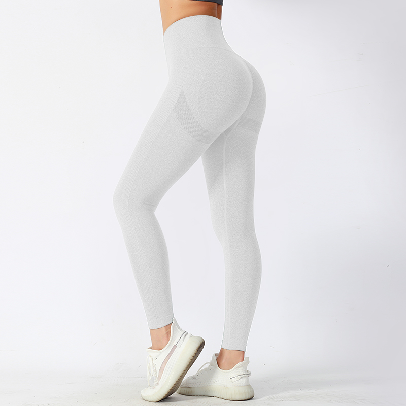 Slim Fit Middle Waist Yoga Pants with Moisture-Wicking Performance Fabric