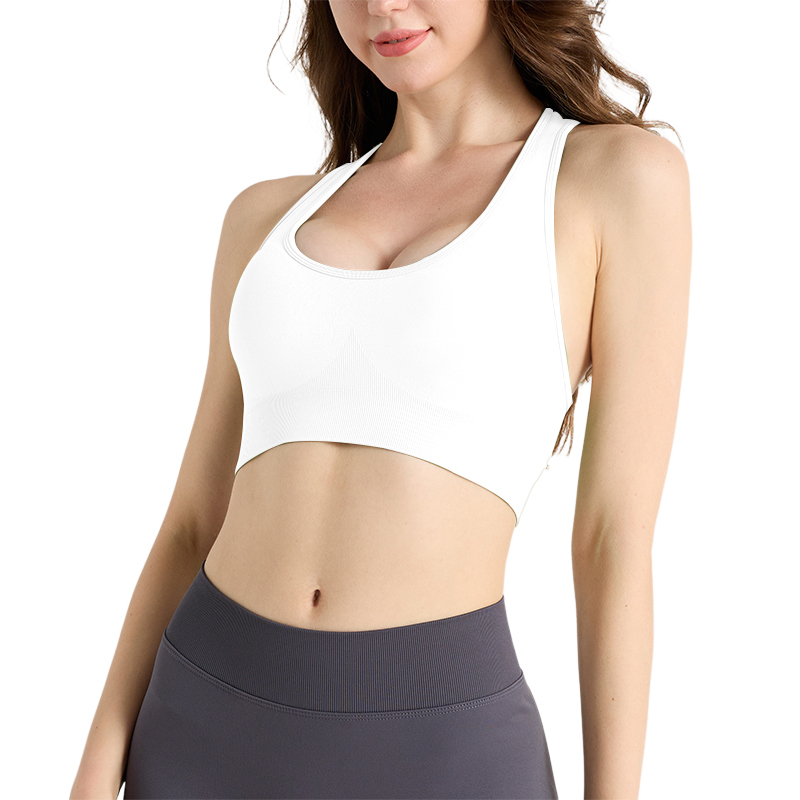 Ultra-Soft Padded Sports Bra with Wide Straps for All-Day Wear