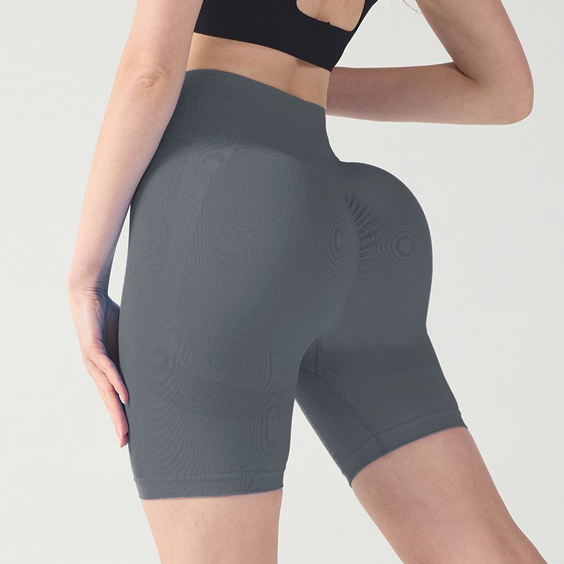 High Waist Breathable Yoga Shorts with Seamless Fit and Soft Touch Feel