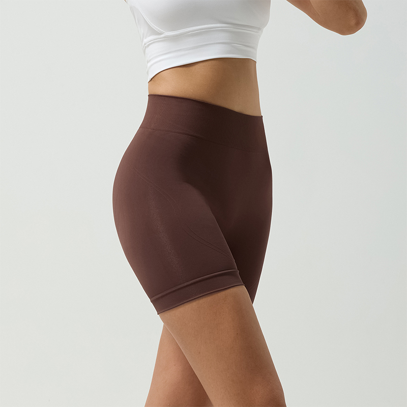 Ultra-Light Breathable Yoga Shorts with High Elastic Waistband