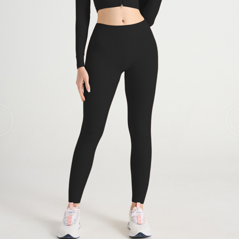 Versatile Middle Waist Yoga Pants with Stretch Fabric