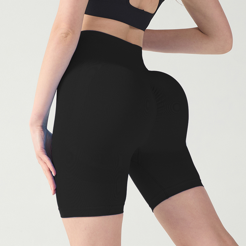 High Waist Breathable Yoga Shorts with Seamless Fit and Soft Touch Feel