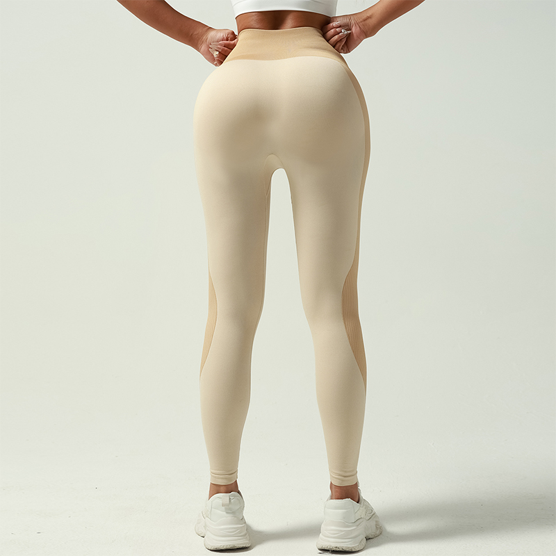High Waist Yoga Pants with Brushed Fabric for All-Day Comfort