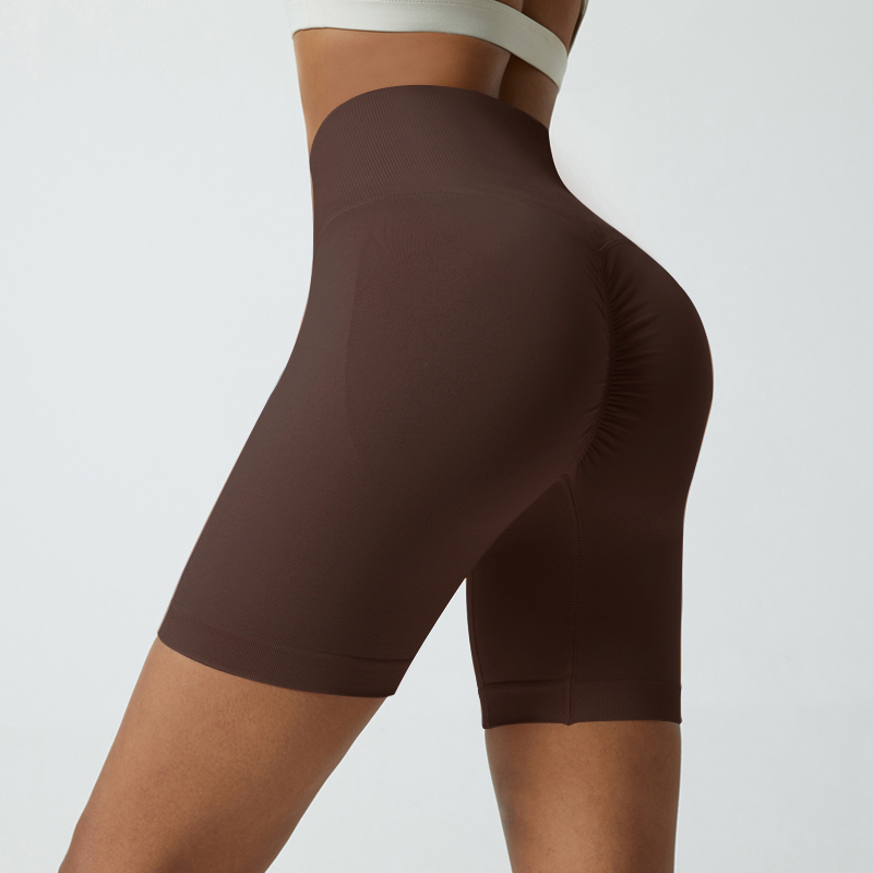 Breathable Yoga Shorts with Moisture-Wicking Fabric