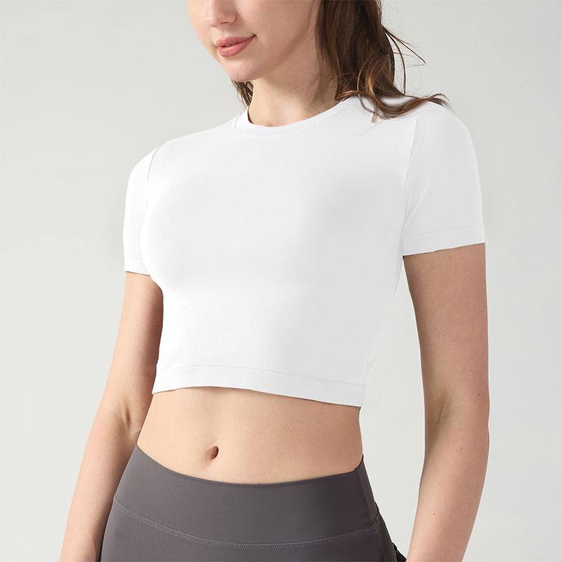 Comfort Fit Sports Short Sleeves Featuring Round Collar