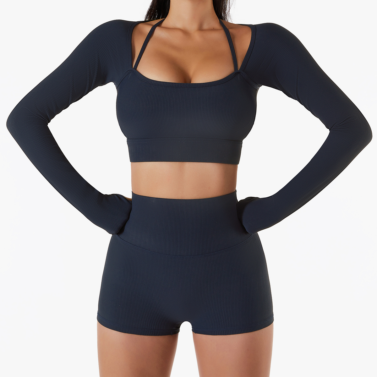 Summer Fashion Simple Slim and Versatile Sports Long Sleeves