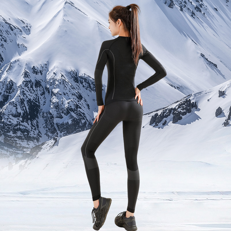 Thermal Underwear Ski Suit with Stretch Fabric Comfort