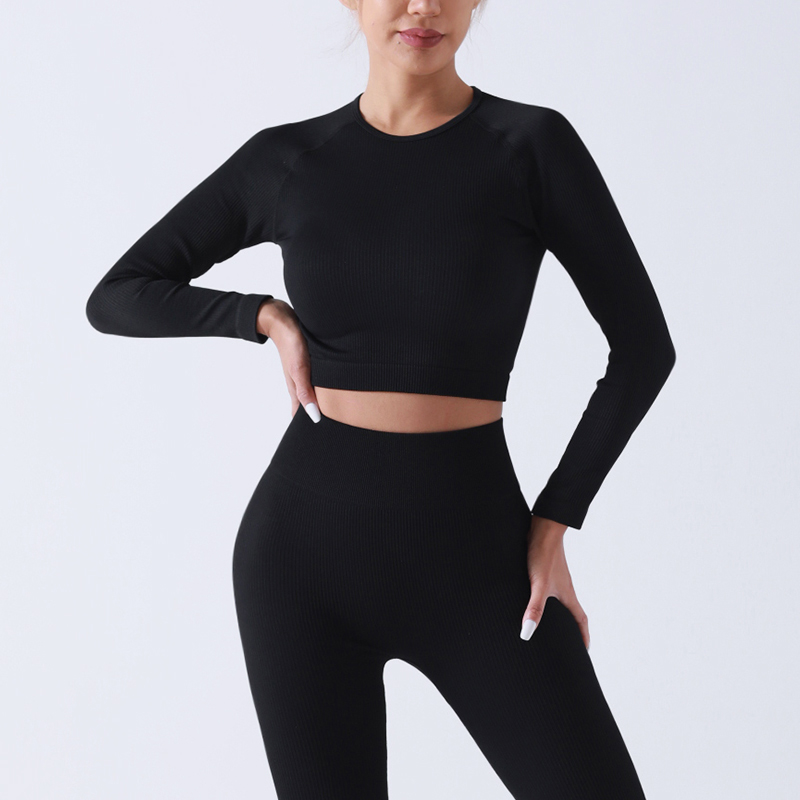 Classic black sweat-resistant non-stick Sports Long Sleeves
