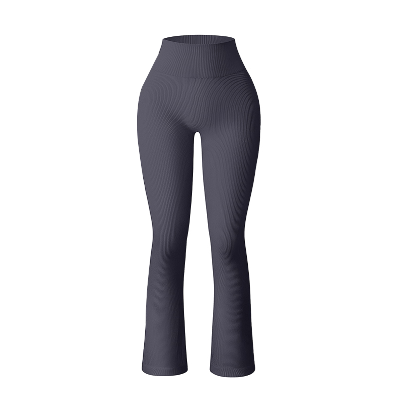 High Waist Yoga Flared Pants with Tummy Control and Stretch Comfort