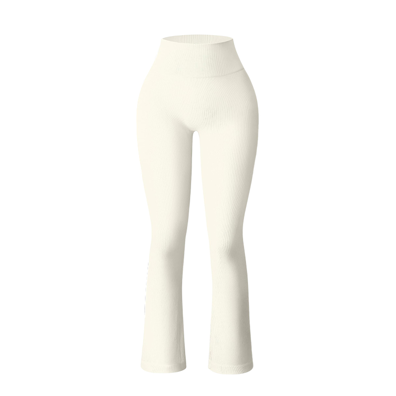 High Waist Yoga Flared Pants with Tummy Control and Stretch Comfort
