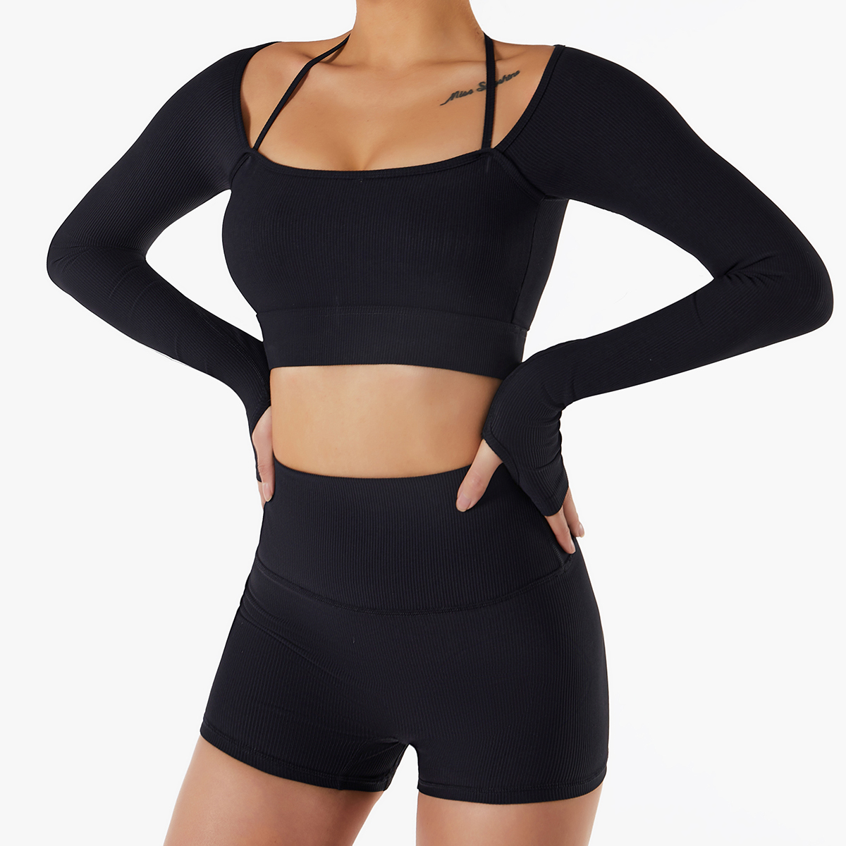 Summer Fashion Simple Slim and Versatile Sports Long Sleeves