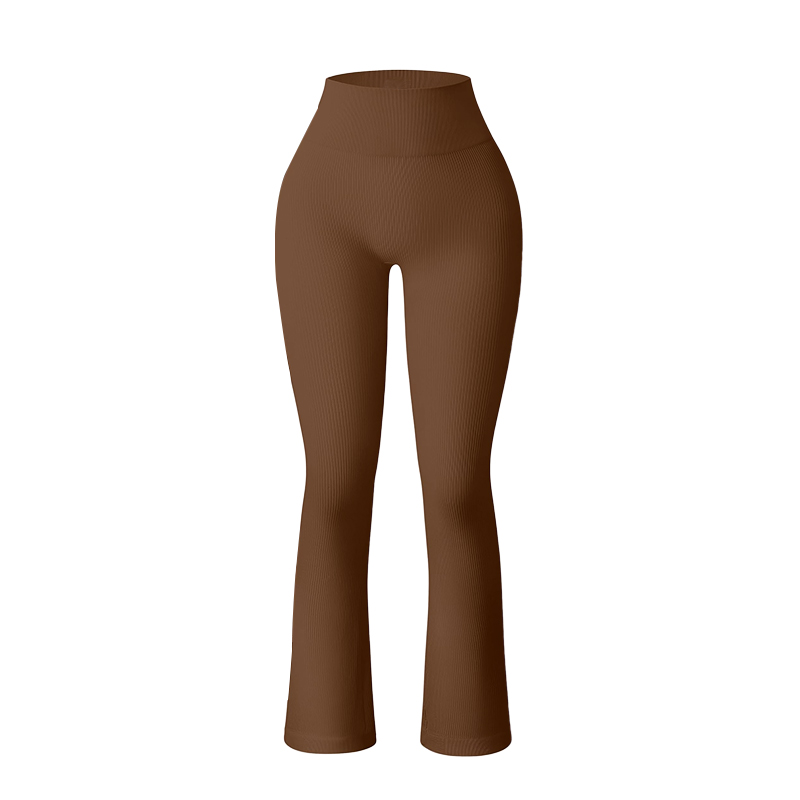 High Waist Yoga Flared Pants with Tummy Control and Stretch Comfort