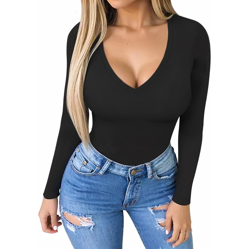 Slim Fit Long Sleeve V-Neck Sports Body Shapers