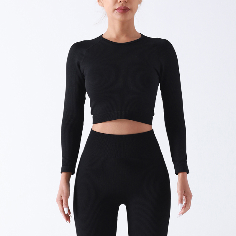 Classic black sweat-resistant non-stick Sports Long Sleeves
