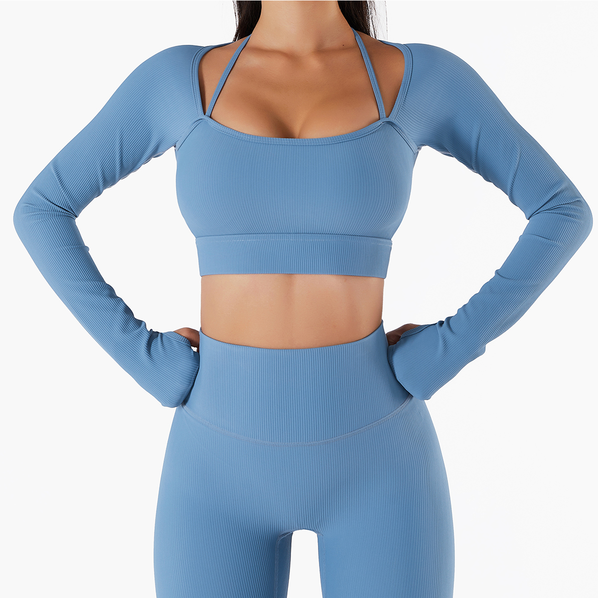 Summer Fashion Simple Slim and Versatile Sports Long Sleeves