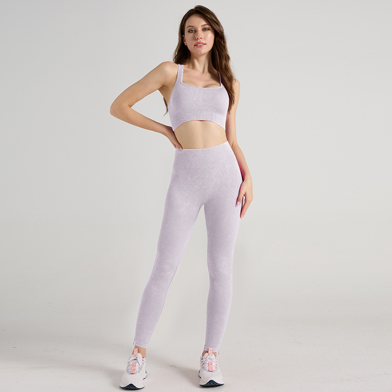 Modern Minimalist Sleeveless Tights Sports Suits