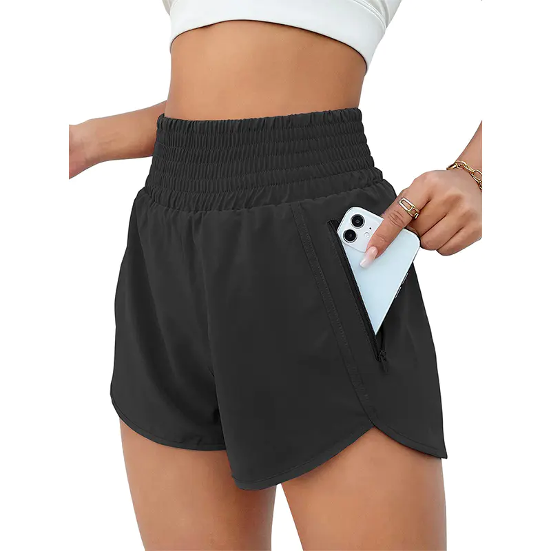 Versatile Women's Workout Shorts with Hidden Zipper Pocket